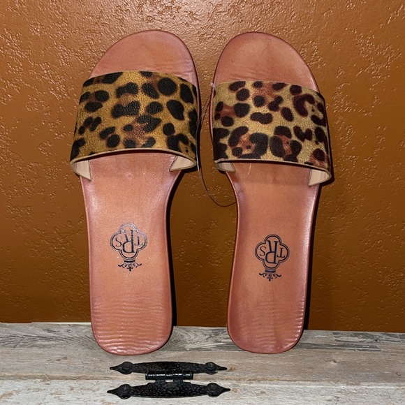 NWOT Women’s size 8 leopard print slide sandal - Picture 4 of 6